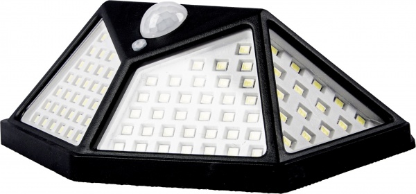 Світильник на сонячній батареї Expert IP44 чорний із білим ELLP-3050E 