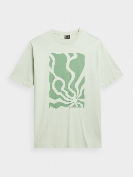 Футболка 4F TSHIRT F0881 4FAW23TTSHF0881-42S р.XS зелений