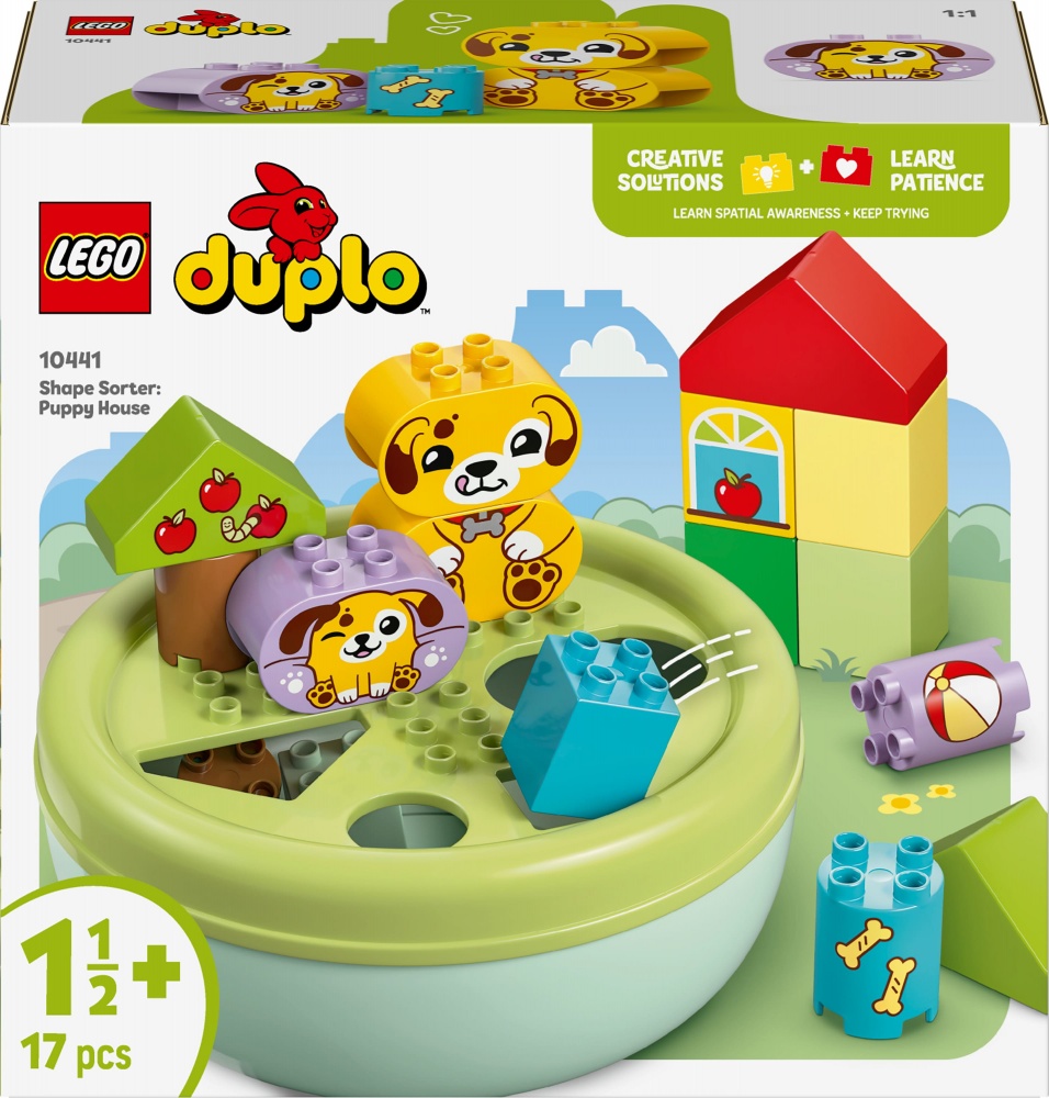 Конструктор LEGO DUPLO Сортировщик фигур: дом для щенков 10441
