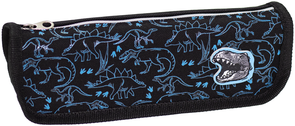 Пенал-гаманець 21x5x7 см 5-044-13 Барвінок чорний із малюнком