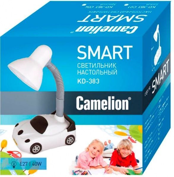 Настольная лампа офисная Camelion KD-383 C04 6409846 1x40 Вт E27 красный 