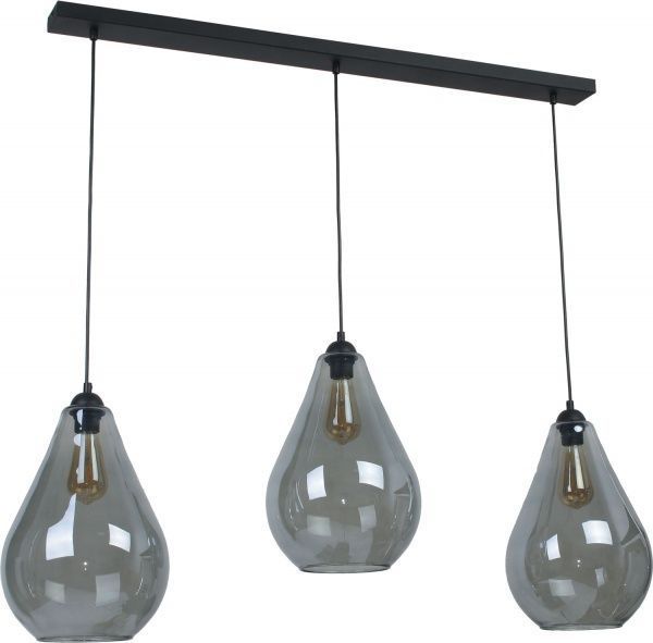 Підвіс TK Lighting Fuente 3x60 Вт E27 димчастий 2792 