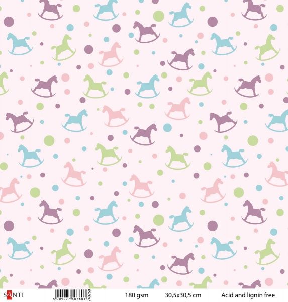 Папір для скрапбукінгу №12 5 шт. 30,5x30,5 см 180 г/м² різнокольоровий 