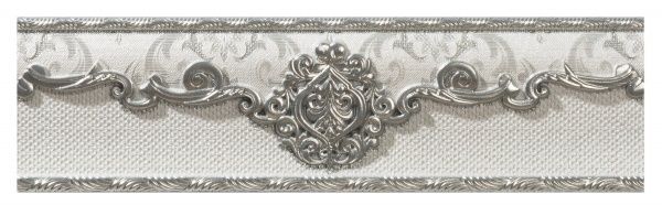 Плитка El Molino Poem Cenefa Plata Perla 7x25 