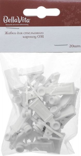 Прищіпка Bella Vita 20 шт. білий 