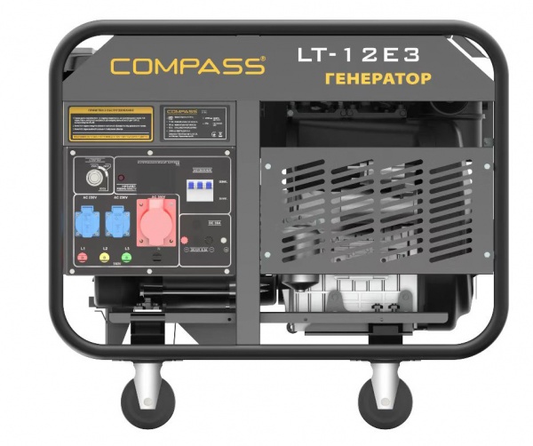 Електрогенераторна установка Compass 10 кВт / 11 кВт 380 В LT12E3 дизель