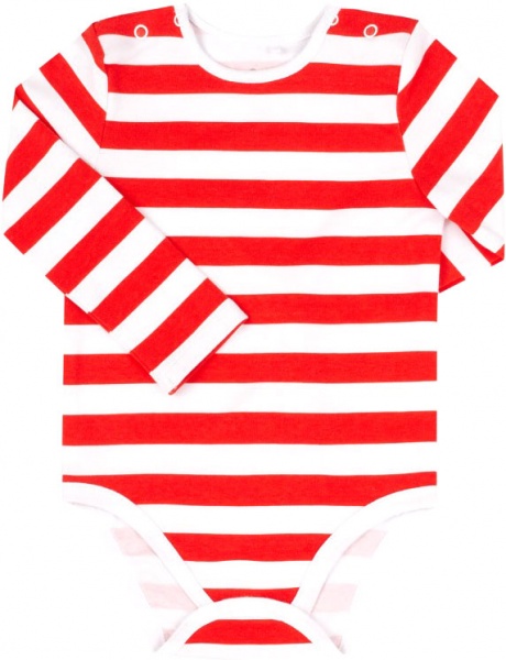 Боді унісекс Bembi БД201 р.68 білий із червоним 1201701133.L12 