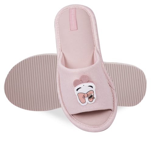 Тапки домашние Twins HS люрекс 7134 пудровый 