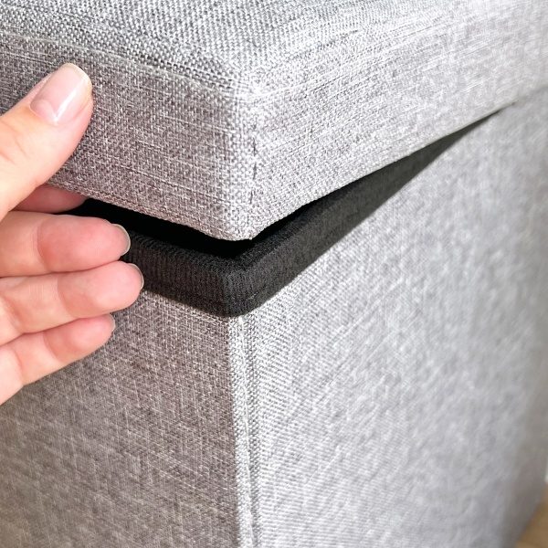 Ящик-пуф MVM TH-03 GRAY 380x380x380 мм