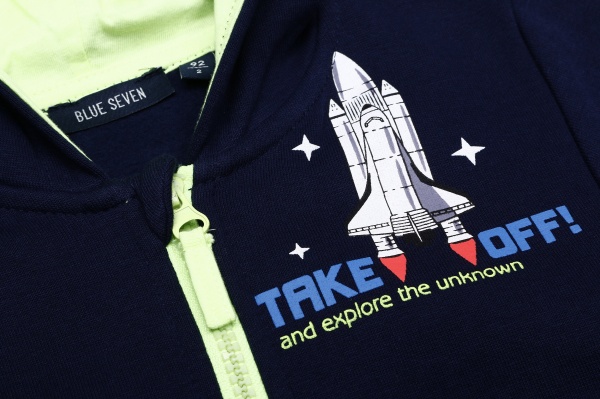 Худи для мальчика Blue Seven р.110 темно-синий 864700 X * 98 