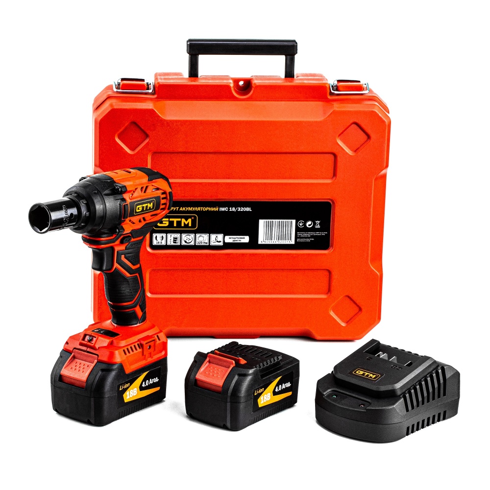 Гайковерт акумуляторний GTM 320 Нм IWC18/320BL