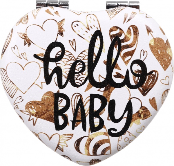 Зеркало карманное косметическое Лідер Канц Сердце фигурное 4 варианта в ассортименте 