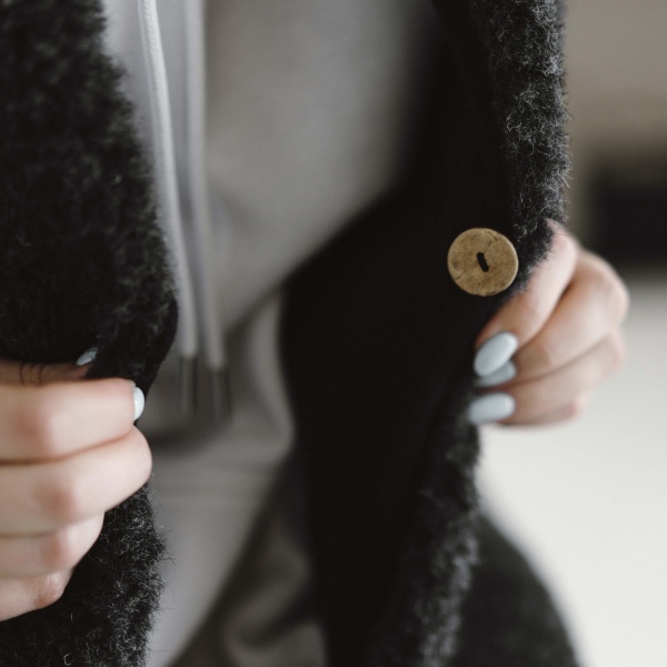 Жилет Flokati Coral р. XS/S чорний