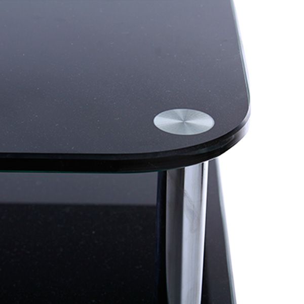 Підставка під ТВ скло чорне 650x430x550 мм