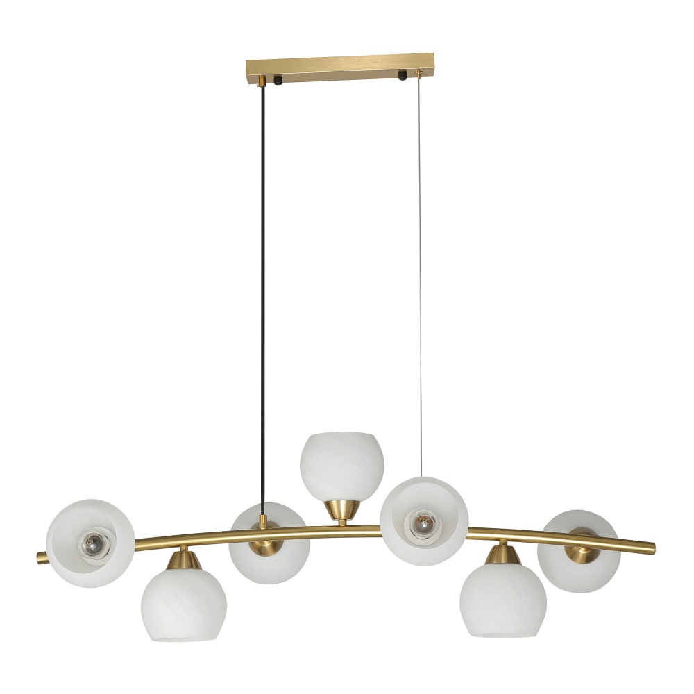 Люстра підвісна Miorro Magnolia 930x330x900мм 7x40 Вт E27 мідь 51-311-180