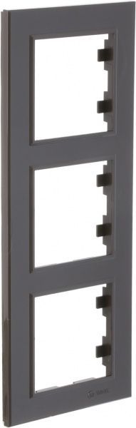 Рамка тримісна Makel Karea вертикальна коричневий