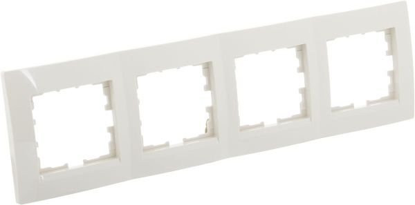 Рамка чотиримісна UP! (Underprice) One Plus горизонтальна крем 706-0300-149