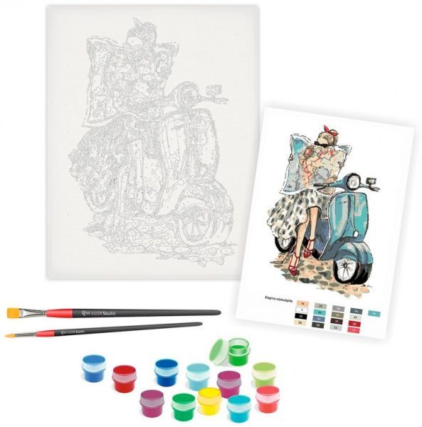 Картина по номерам Путешествие Rosa Start 