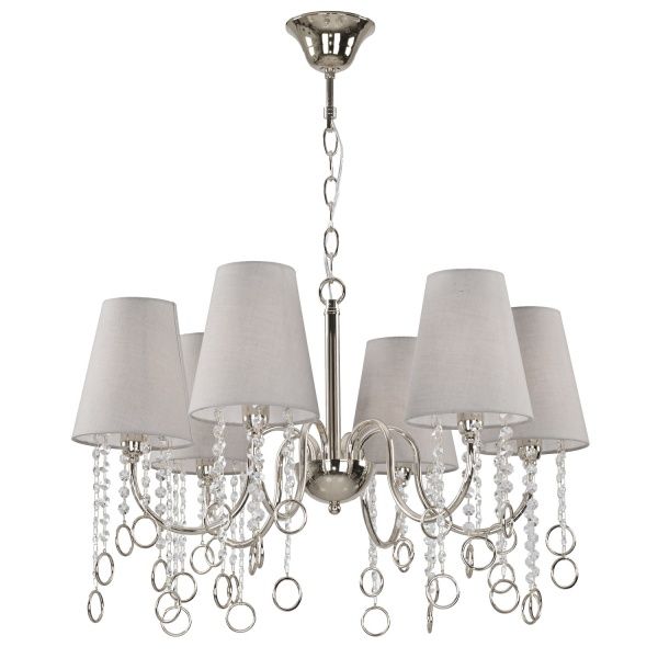Люстра подвесная Victoria Lighting 6xE14 хром Aline/SP6 chrome 