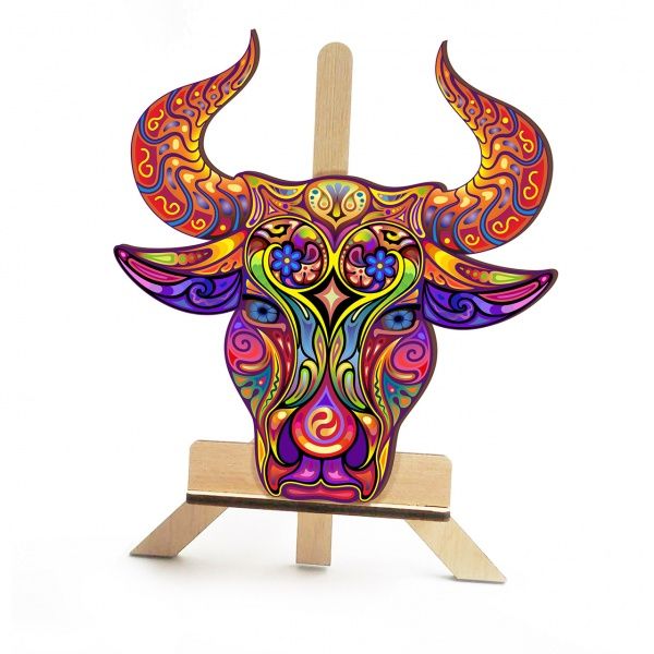 Пазл дерев'яний Гречний віл 300х320 мм ZABAVA 