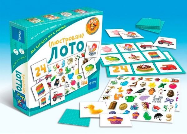 Игра настольная Granna Иллюстрированное лото 82517