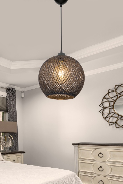 Підвіс Luna Yumak 1x60 Вт Е27 сірий MDL.4744 