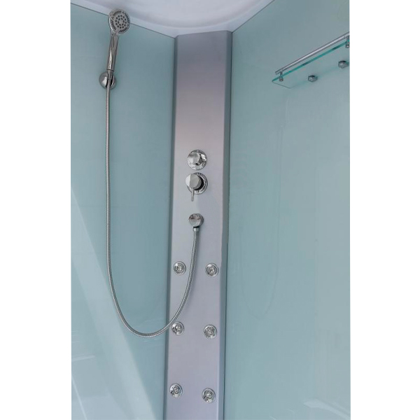 Гидромассажный бокс Water House WH -260 120x80 L профиль хром, стекло прозрачное