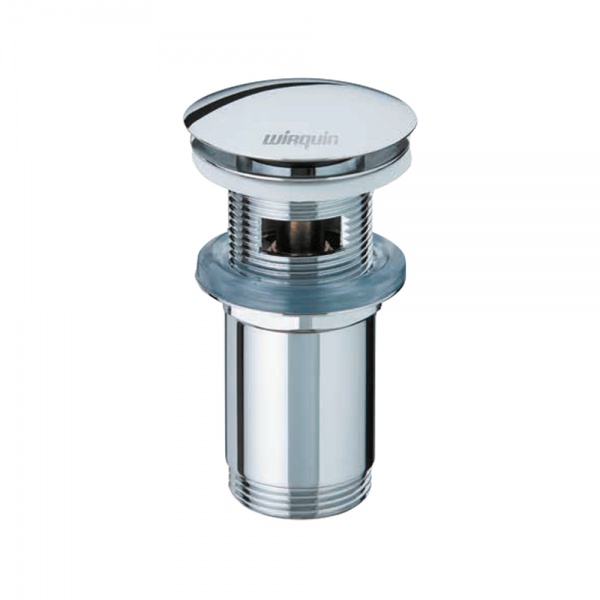 Донний клапан Wirquin для раковини Click-Clack з переливом 1¼