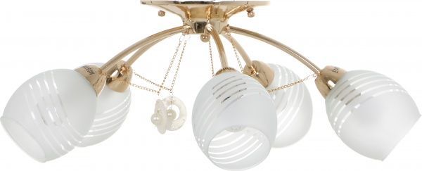 Люстра подвесная Luce 215 5xE14 золотой 