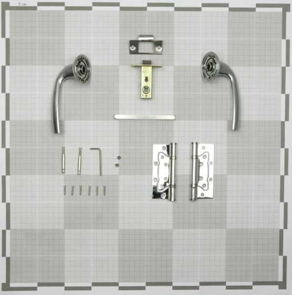 Защіпка врізна з ручками Comit Kea матовий хром/хром