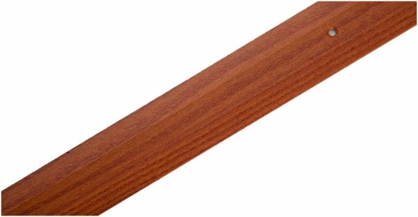 Порожек алюминиевый 1-А Лугалпроф профилированный с отверстиями 3х40x1800 мм дуб рустик 