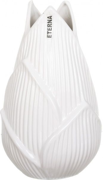 Ваза керамическая белая Флора бутон 3001 25 см Eterna