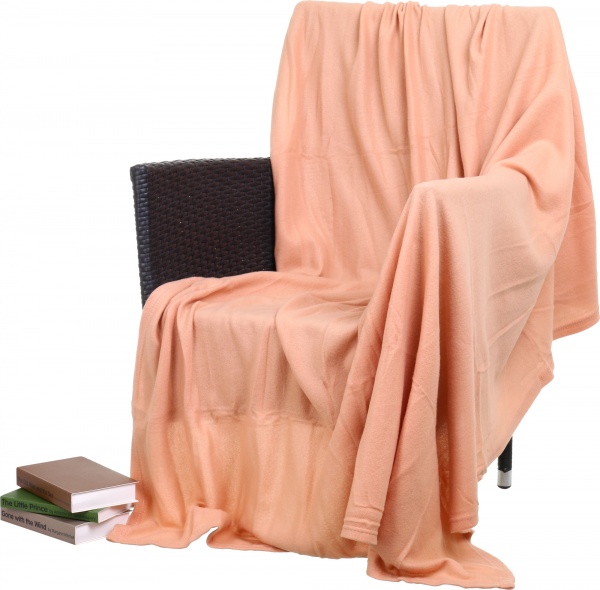 Плед LT флисовый 150x180 см бежевый UP! (Underprice) 