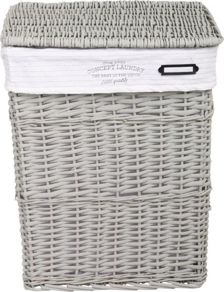 Корзинка плетеная Tony Bridge Basket с текстилем 44х34х56 см HQN20-4AB-1 