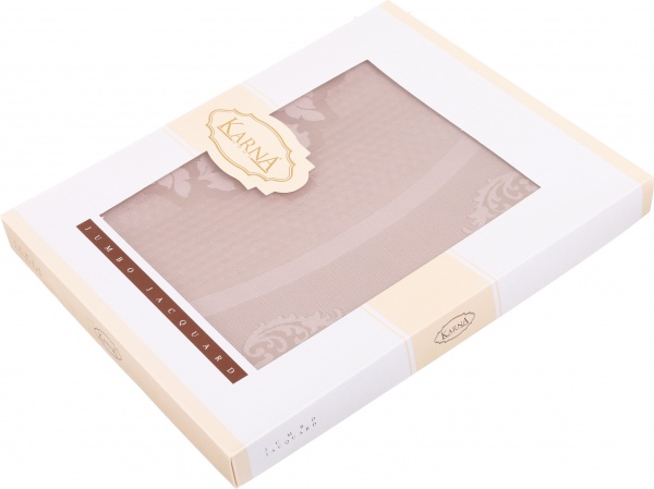 Скатерть Caramel кругло d160 бежевый Karna 