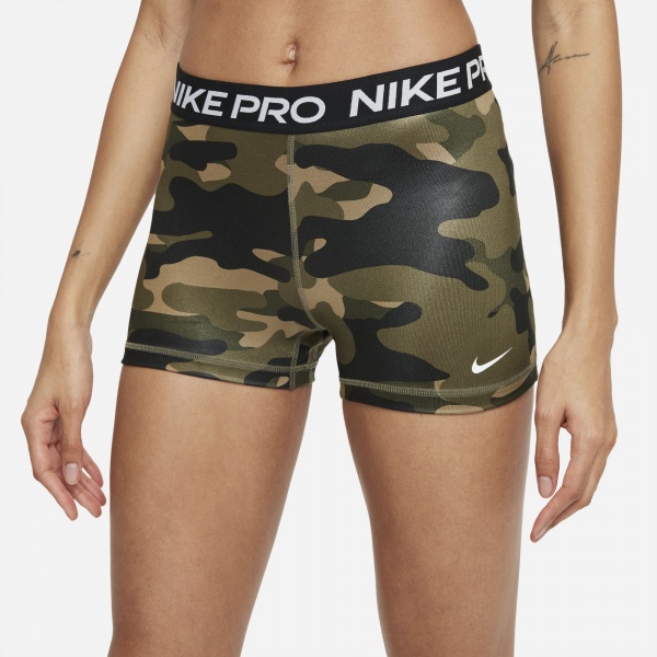 Шорти Nike W NP DF CAMO SHRT 3IN DJ6440-222 р. M хакі
