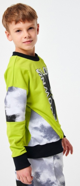 Джемпер для мальчика Smil р.134 салатовый 116559 