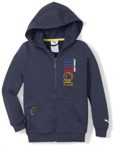 Джемпер Puma SW FULL-ZIP HOODIE 84697243 р. 110 синий