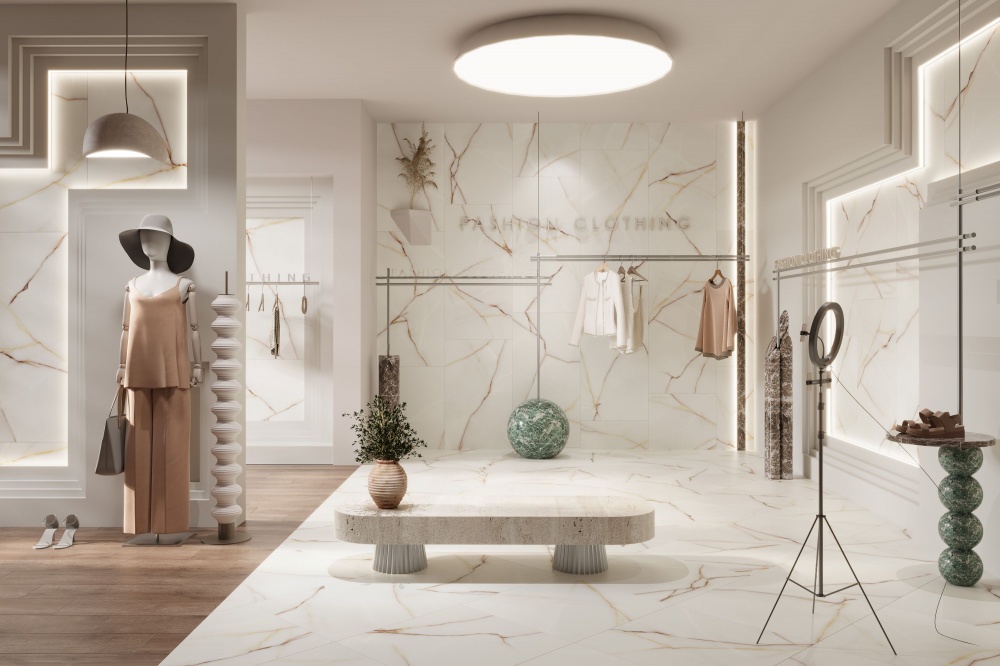 Плитка Cristalina White F P R Somat 60x120 см (2 сорт)