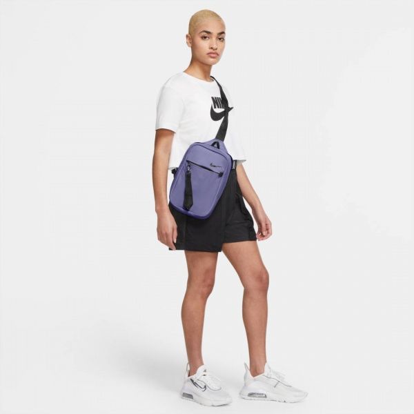Сумка через плечо Nike Sportswear Essentials CV1060-528 фиолетовый с черным 