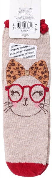 Носки для девочек KATAMINO K20217 р.7-8 бежевый 