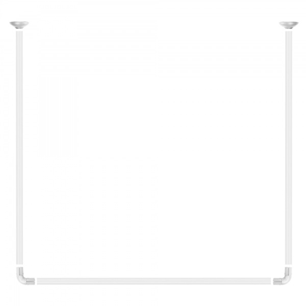 Карниз для ванной VOLVER 270 см белый 67310