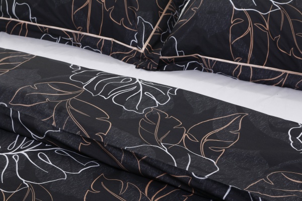 Комплект постельного белья Hromnia 2 черный La Nuit (без простыни) 