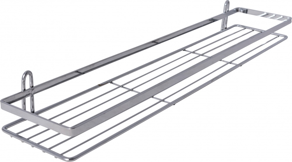 Полка для ванной VOLVER прямоугольная 1-ярусная хром 41311