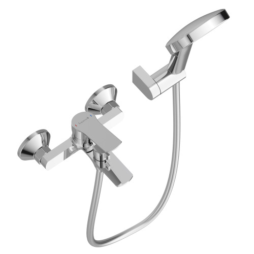 Смеситель для ванны Imprese LESNA, с душовым гарнитуром, хром