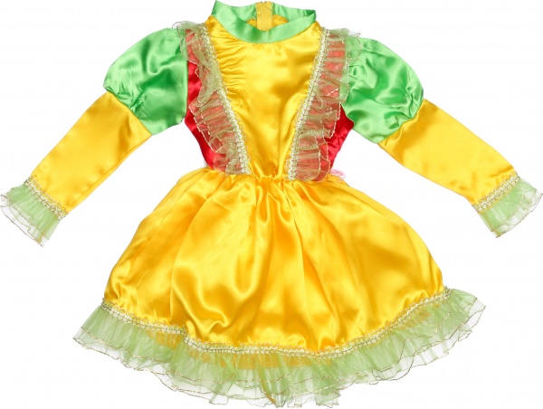 Костюм карнавальний КАРНАВАЛІЯ Метелик р.122 зелений із жовтим 85001, 85101 