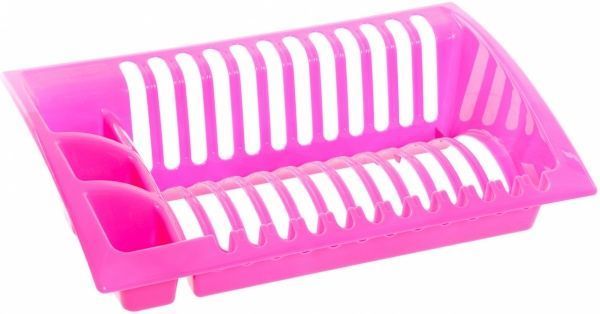 Сушарка для посуду Heidrun рожева