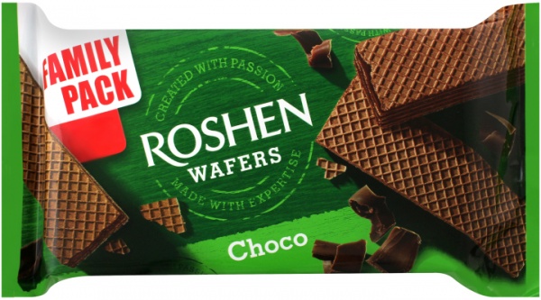 Вафли Roshen Wafers шоколад 11 шт (4823077625602) 216 г 