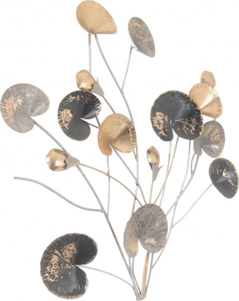 Декор настенный Lola 47,6x47 см серо-золотистый 