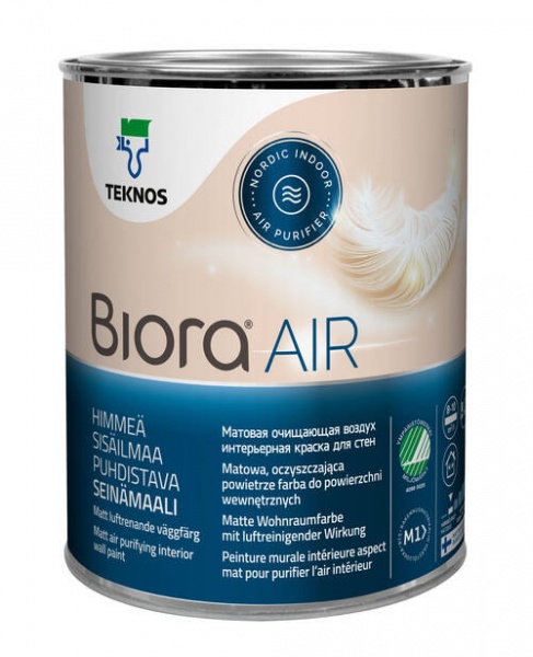 Фарба інтер'єрна акрилатна TEKNOS BIORA AIR база 3 мат база під тонування 0,9л 